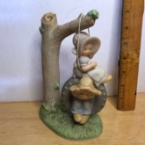 1998 Circle of Friends Porcelain “Grandpa’s Tree Swing” Figurine
