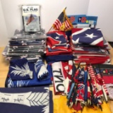 HUGE Lot of Misc Flags - American, Rebel, South Carolina, Don’t Tread on Me & More