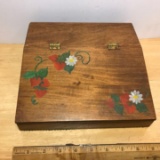 Small Wooden Hand Painted Lap Desk