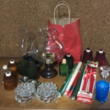 Lot of Misc Candles & Candle Holders