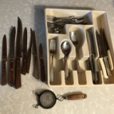 Lot of Flatware & Steak Knives