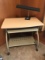 Metal Computer Desk with Desk Lamp