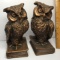 Pair of Vintage Heavy Molded Resin Owl Bookends