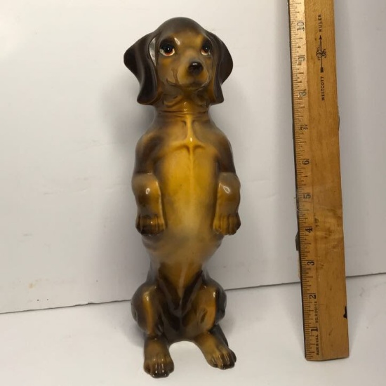 10” Tall Dachshund Dog Figurine