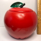 Vintage Ceramic Apple Cookie Jar