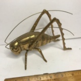 Solid Brass Cricket Figurine