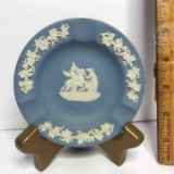 Blue & White Wedgwood Ashtray on Stand