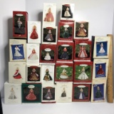 Large Lot of Hallmark Keepsake Collectible Barbie Ornaments in Boxes