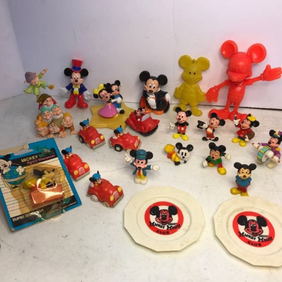 Lot of Misc Mickey Mouse Figurines
