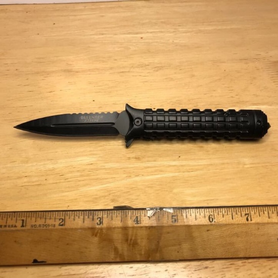 Pocket Knife with Black Grips