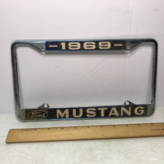 1969 Ford Mustang License Plate