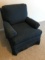 Arm Chair with Navy Upholstery