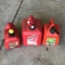 Lot of 3 Fuel Cans - One has gas inside