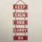 Metal Sign “Keep Calm and Carry On”