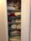 Linen Closet Full of Misc Linens - Towels, High End Bedding & Some New Items