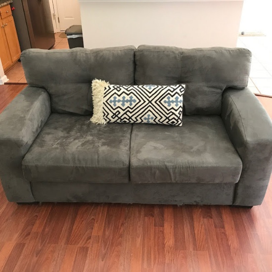 Gray Love Seat by American Furniture Co.