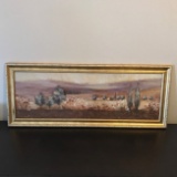 Framed Mountain Scene Print