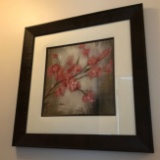 Framed Floral Print Signed “S. Vassileva”