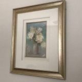 Framed & Matted Floral Print