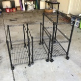 3 Rolling File Carts