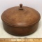 Vintage Lidded Wooden Bowl