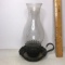 Vintage Black Metal Candlestick Holder