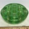 Vintage Large Uranium Vaseline Glass Flower Frog