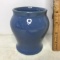 Vintage Blue Vase Signed Mountain WACO, KY Handicraft