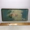 Old Metal Hand Painted Rectangular Tray