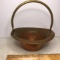 Vintage Hammered Copper Basket