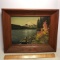 1953 Original Oil Painting in Thick Heavy Frame Signed “C.W.B.”