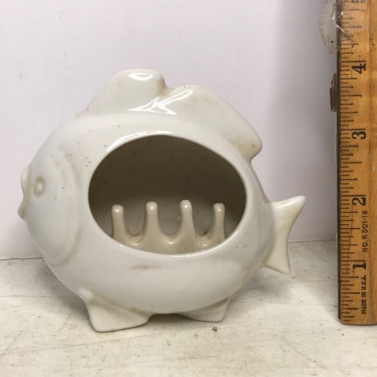 Vintage Porcelain Fish Ashtray - Made in Japan