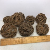 Lot of Vintage Twig Balls