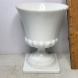 Vintage Milk Glass Pedestal Planter