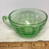 Vintage Uranium Vaseline Glass Cup
