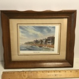 Vintage Framed “The Battery” Signed J. Bauknight