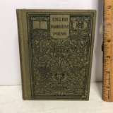 1909 “English Narrative Poems” Hard Cover Book