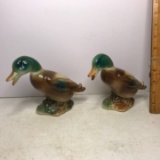 Pair of Vintage Porcelain Duck Figurines
