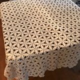 Antique Hand Crocheted Table Cloth