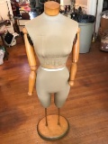 Vintage Wooden Dress Form with Bendable Arms