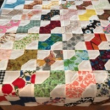 Hand Made Vintage Lap Quilt Topper