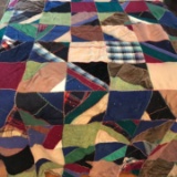 Vintage Hand Made Heavy Quilt Topper