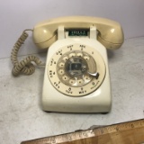 Vintage Rotary Dial Desk Top Ivory Phone