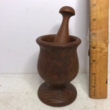 Primitive Wooden Mortar & Pestle