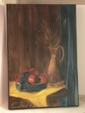 Vintage Original Oil on Canvas Large Painting