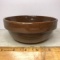 Vintage Ribbed Pottery Bowl Signed On Bottom