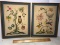 Pair of Vintage Hand Crafted Needlework Framed Pictures