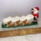 1984 Santa Claus & Reindeer Dish by Ron Gordon Designs Inc