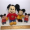 Lot of Vintage Mickey Mouse Plush & Plastic Dolls