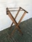 Vintage Wooden Tall Luggage Stand